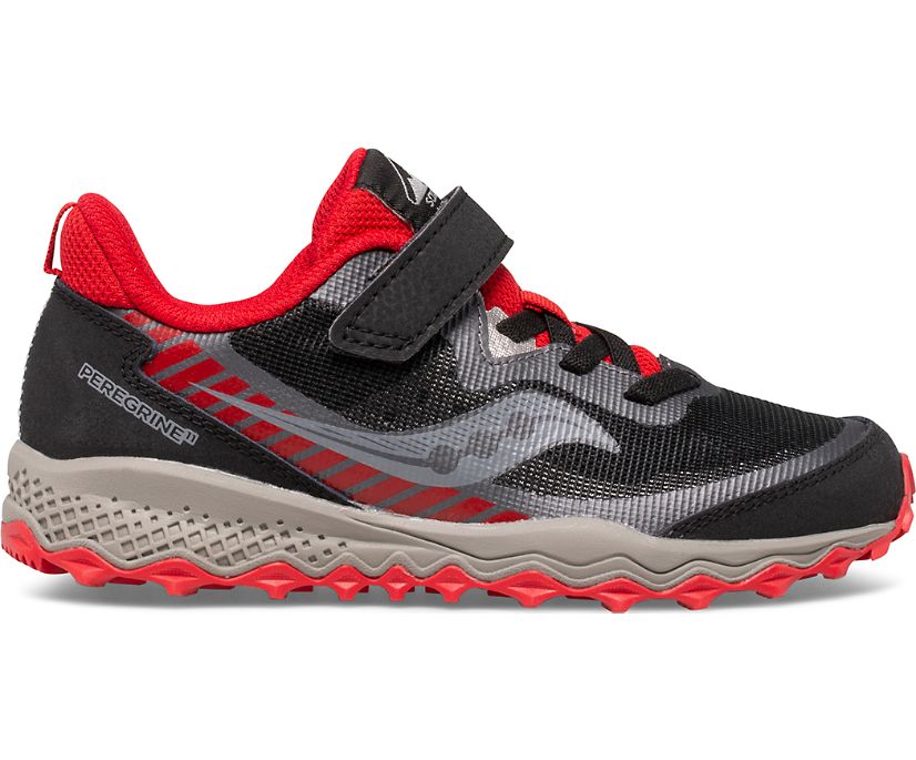 Gyerek Saucony Peregrine 11 Shield A/C Tornacipő Fekete Piros | HU 458MQZ